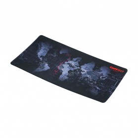 TaffGO Gaming Mouse Pad XL Desk Mat Motif Peta Dunia 300 x 600 mm - MP002 - Black - 2