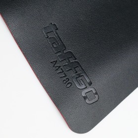 TaffGo Office Mouse Pad XL Desk Mat Bahan Kulit 40 x 80cm - A47780 - Black/Red - 2