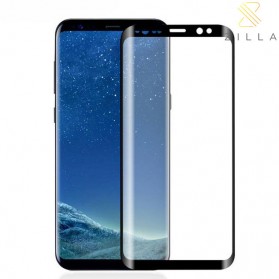 Zilla 3D Tempered Glass Curved Edge 9H Small Hole for Samsung Galaxy S9 Plus - Black - 1