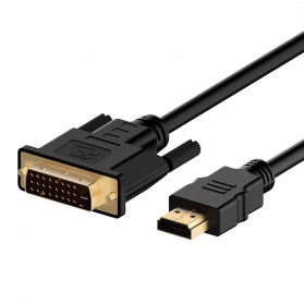 FSU Kabel Video Adapter HDMI to DVI 24+1 Pin 1080P 1.8M - BL-DH - Black