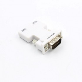 Rovtop Adaptor Converter HDMI Female to VGA Male 1080P Audio Port - HV100200 - Black - 4