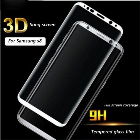 Zilla 3D Premium Tempered Glass Curved Edge 9H 0.26mm for Samsung Galaxy S8 - Black - 3