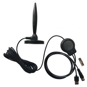 Antena TV - BRANCHESC Penguat Sinyal Antena TV Omnidirectional Amplifier Signal Booster HD DVB-T2 for Digital TV Antenna - BVF470 - Black