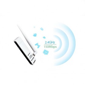 TP-LINK High Gain Wireless USB Adapter 150Mbps - TL-WN722N - White - 3