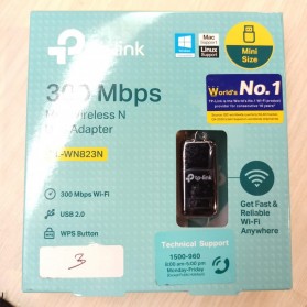 TP-LINK Wireless Mini USB Adapter 300Mbps - TL-WN823N - Black - 6