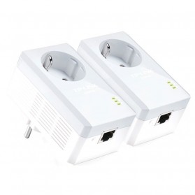 TP-LINK AV500 Powerline Adapter with AC Pass Through - TL-PA4010PKIT - White - 1