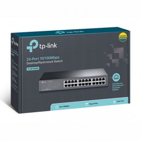 TP-LINK Desktop / Rackmount Switch 24-port 10/100Mbps - TL-SF1024D - Black - 4