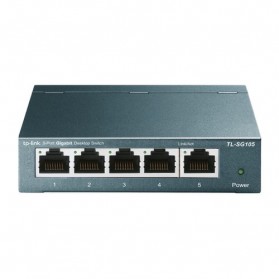 TP-LINK 5-Port 10/100/1000Mbps Gigabit Desktop Switch - TL-SG105 - Black - 1