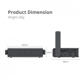 GL.iNet Slate Travel OpenWRT Mini Smart Router DDRII 128MB - GL-AR750S - Black - 6
