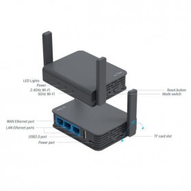 GL.iNet Slate Travel OpenWRT Mini Smart Router DDRII 128MB - GL-AR750S - Black - 7