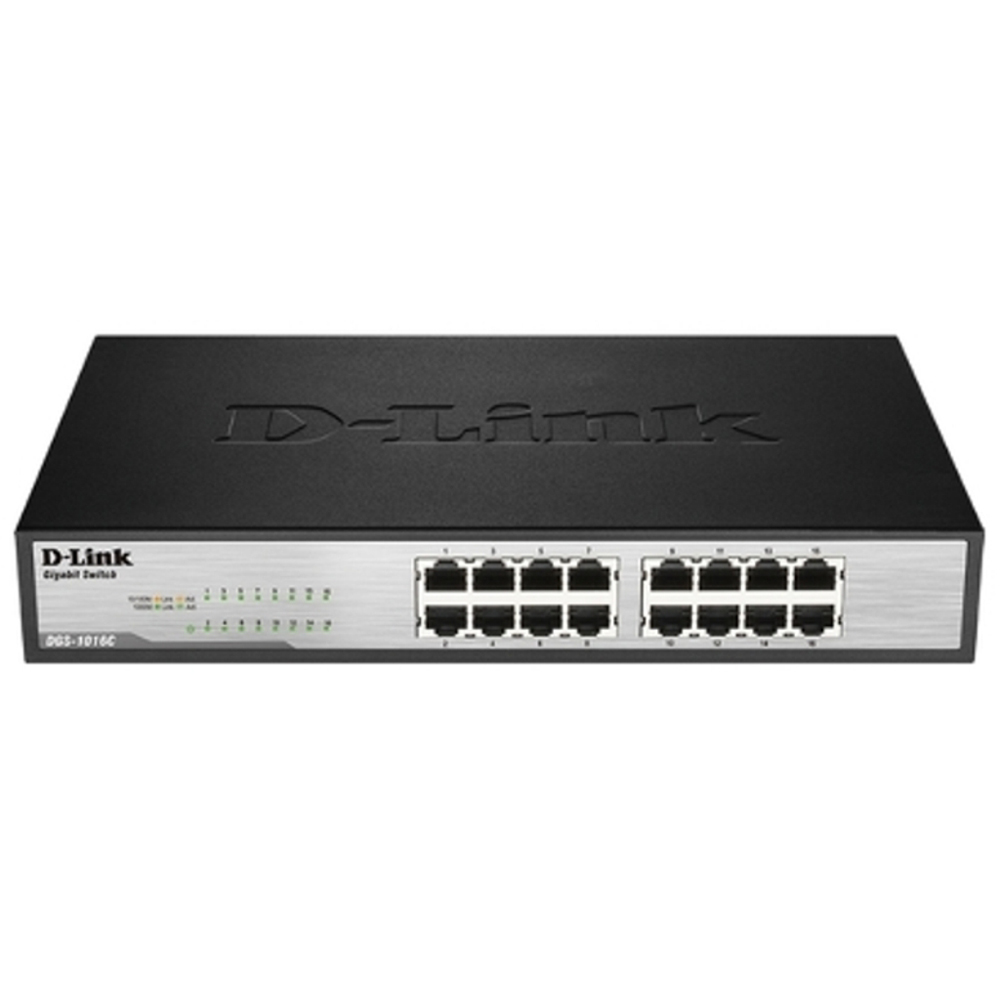 D-Link Gigabit Unmanaged Desktop Switch 16 Port - DGS 