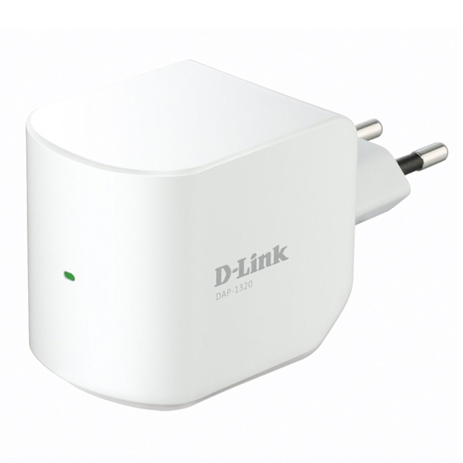 DLink Wireless N 300 Compact WiFi Range Extender DAP1320 White
