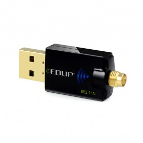 EDUP Wireless USB Adapter 802.11N 300Mbps Realtek8192CU Chispset - Black - 4