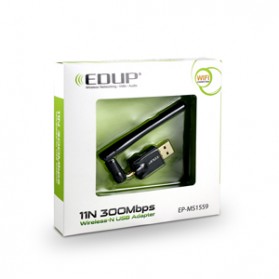 EDUP Wireless USB Adapter 802.11N 300Mbps Realtek8192CU Chispset - Black - 10
