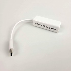 USB 2.0 Type C to RJ45 Ethernet LAN Adaptor - 9700 - Silver - 2