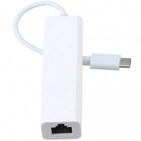 USB 2.0 Type C to RJ45 Ethernet LAN Adaptor - 9700 - Silver - 3
