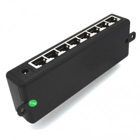 Passive PoE Injector 8 Port 48V 2A 96W - Black - 6