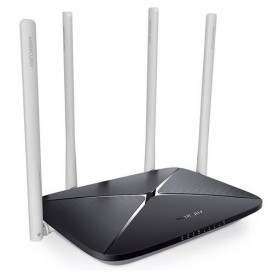 Mercury MAC1200R Wireless WiFi Router 1200Mbps 802.11AC 4 Antenna - Black - 1