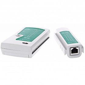 Tester Kabel Jaringan RJ45 RJ11 RJ12 CAT5 UTP - Green - 6