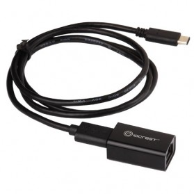 USB 3.1 Type C to RJ45 Gigabit Ethernet LAN Adapter - Black - 2