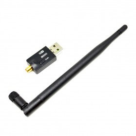 Wireless USB Adapter 802.11N 150Mbps 8192di Chipset with Antenna - Black - 2