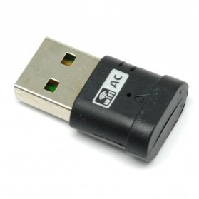 Wireless USB Adapter 802.11ac 600Mbps MTK MT7610 Chipset - Black - 1