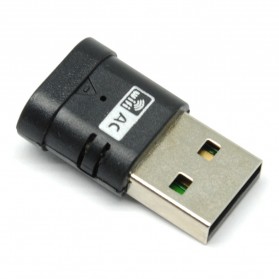 Wireless USB Adapter 802.11ac 600Mbps MTK MT7610 Chipset - Black - 2