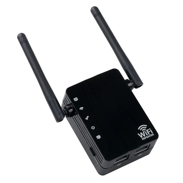 Wireless Router N300 Wifi Repeater 300mbps Dual Antenna Wd R610u Black Jakartanotebook Com