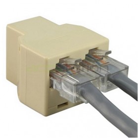 RJ45 1x2 Ethernet Connector Splitter - 3