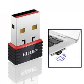 USB Wireless Receiver / Dongle - EDUP Mini Wireless 802.11N 150Mbps WIFI USB Network Card Adapter - EP-N8508 - Black