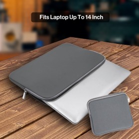 AIGREEN Sleeve Case for Laptop 14 Inch with Pouch - AK03 - Gray