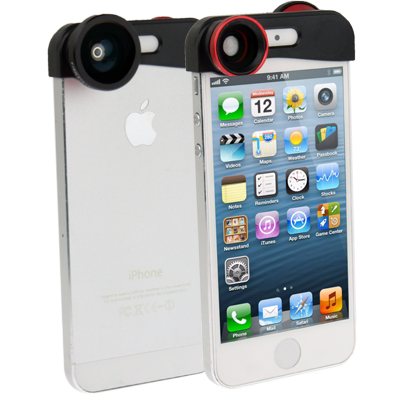 Lesung Lensa Fisheye 3 in 1 Quick Change Camera for iPhone 