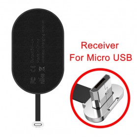 Baseus Qi Wireless Charging Receiver Micro USB - Black · Product Image