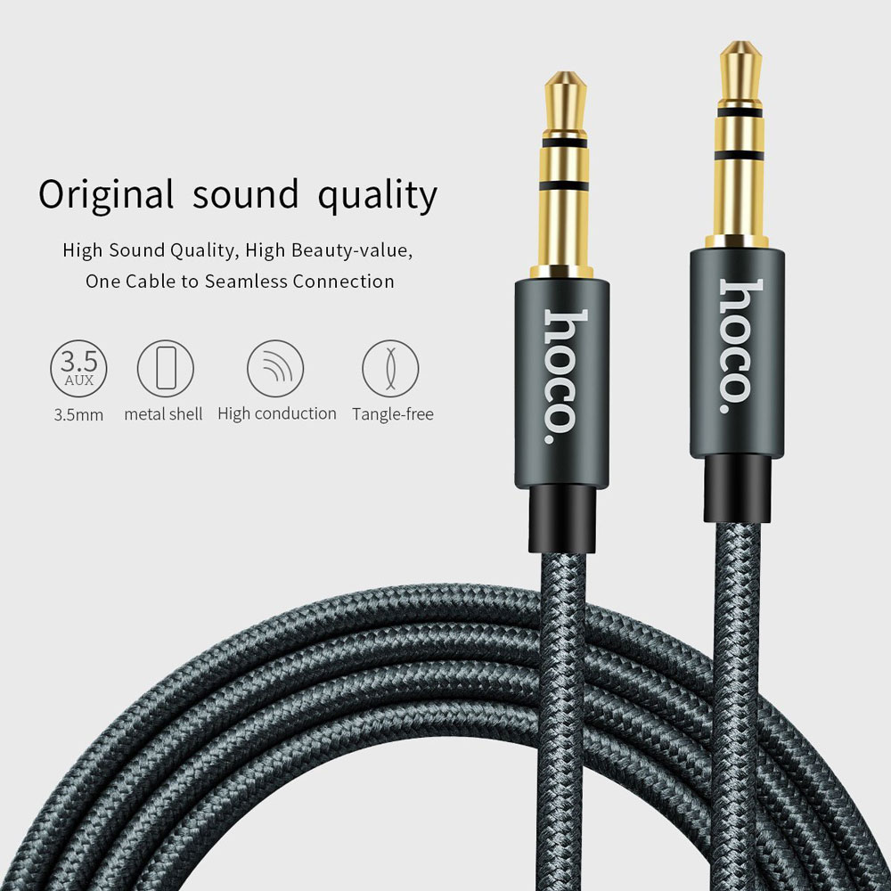 Hoco Kabel AUX 3.5mm Braided 1 Meter 