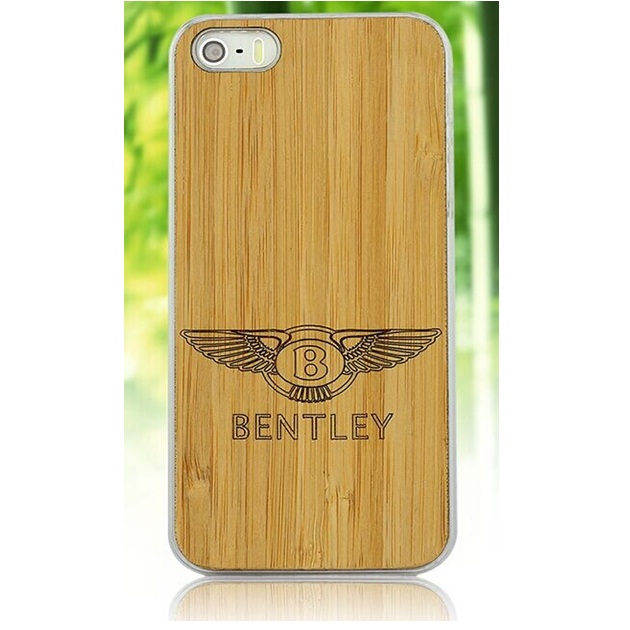 Bamboo Wood Case Bentley Motif for iPhone 6 Plus - Golden 