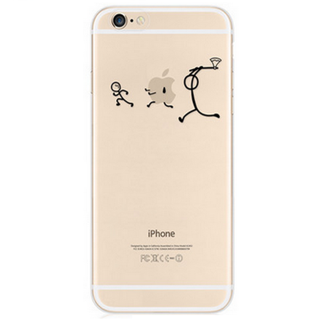Stick Man TPU Case for iPhone 6 - Transparent 