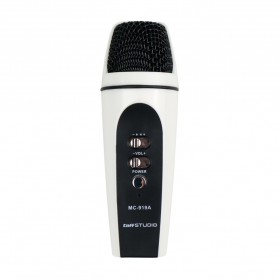 TaffSTUDIO Mobile Microphone for Smartphone and PC - MC-919A - White/Black