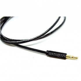 Kabel AUX Jack Audio 3.5mm HiFi 90CM - Black - 2