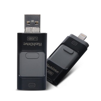 Flashdisk i-Flash Drive 3 in 1 OTG Micro USB + Lightning 16GB - Black - 1