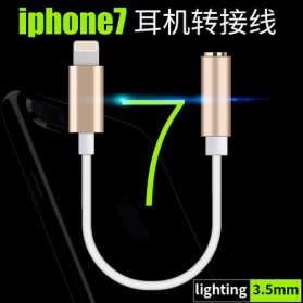 Adapter Lightning ke 3.5mm Headphone for iPhone 7/8/X - Black - 7
