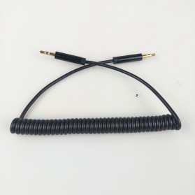 Kabel AUX Jack 3.5mm HiFi Spring - Black - 4