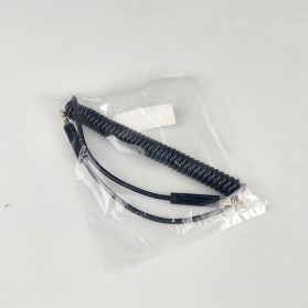 Kabel AUX Jack 3.5mm HiFi Spring - Black - 5