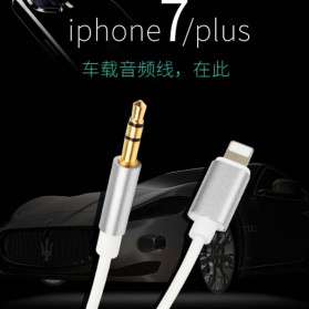 Kabel Lightning ke 3.5mm Headphone for iPhone 7/8/X - Silver - 2