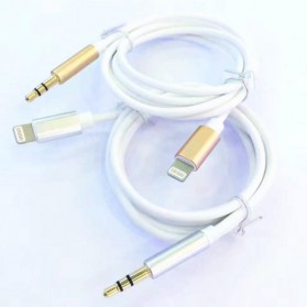 Kabel Lightning ke 3.5mm Headphone for iPhone 7/8/X - Silver - 3