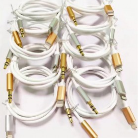Kabel Lightning ke 3.5mm Headphone for iPhone 7/8/X - Silver - 4