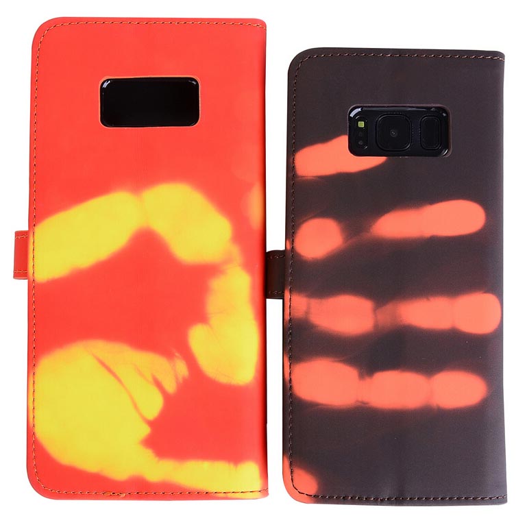 sensitive thermal flip cover for samsung galaxy s8 brown jakartanotebook sensitive thermal flip cover for samsung galaxy s8 brown jakartanotebook
