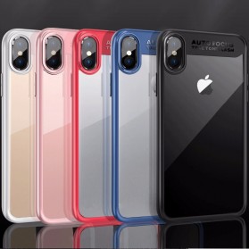 Transparent Fitted Protective Hardcase for iPhone X - Black - 5