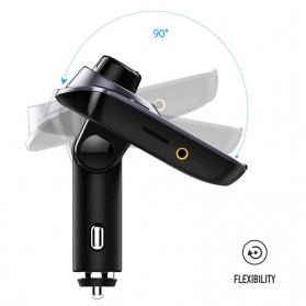 Car Bluetooth MP3 Player FM Transmitter A2DP - Black - 7