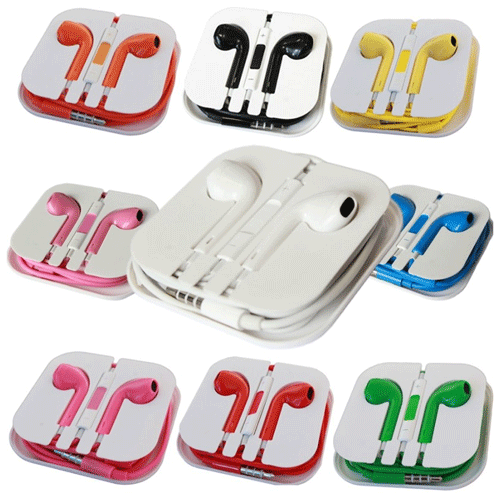Apple Earphones High Quality for iPhone 5 (OEM) - Purple