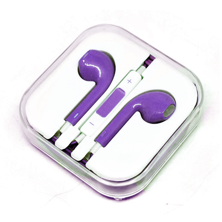 Apple Earphones High Quality for iPhone 5 (OEM) Purple
